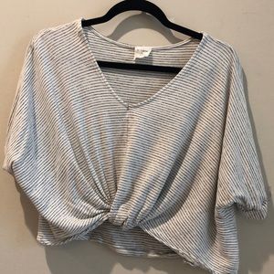 Stripe knit top